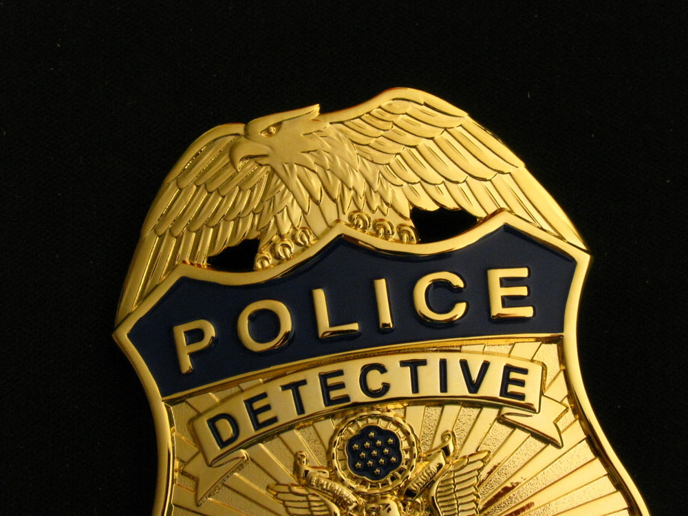 US Amtrak Railroad Detective Police Badge Solid Copper Replica Movie Props