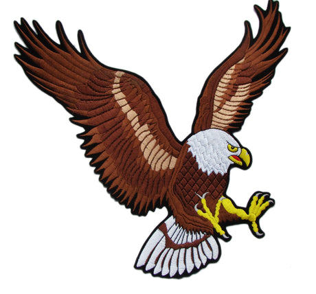 US Mascot Bald Eagle Embroidery Iron On Patch