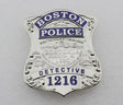 Boston Police Detective Badge Solid Copper Replica Movie Props With Number 1216