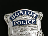 Boston Police Officer Badge Solid Copper Replica Movie Props With Number 1585