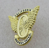 CHP California Highway Patrol Police Badge Motorcycle Wings Mini Pin Movie Props