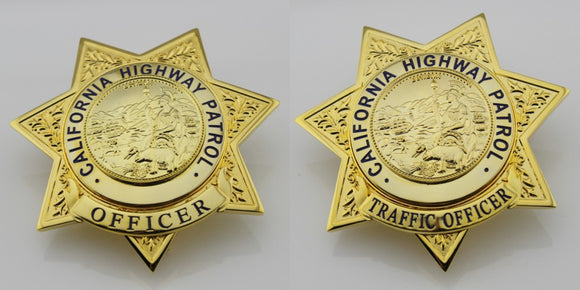 US CHP Officer/Traffic Officer Badge California Highway Patrol  Officer Brooch Replica Movie Props