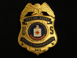 CIA Protective Operations Division Special Agent Badge Solid Copper Replica Movie Props #943
