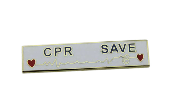 CPR SAVE Citation Bar Rescue Merit Award Commendation Lapel Pin