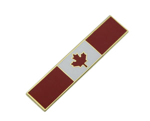 Canadian Flag Citation Bar Police Merit Award Commendation Lapel Pin