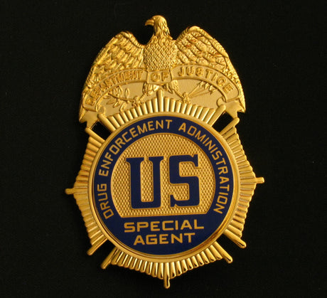US Eagle DEA Special Agent Badge Solid Copper Replica Movie Props