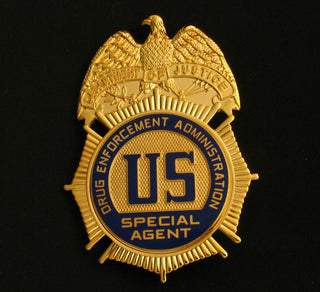 US Eagle DEA Special Agent Badge Solid Copper Replica Movie Props ...