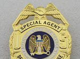 US Department of Defense Special Agent Badge Solid Copper Replica Movie Props With Number 212