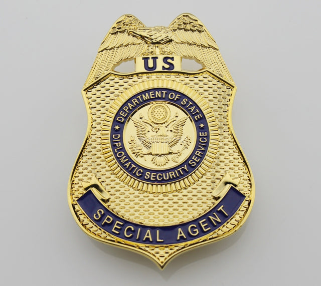 US DSS Special Agent Badge Solid Copper Replica Movie Props – Coin Souvenir