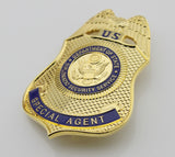 US DSS Special Agent Badge Solid Copper Brooch Pin Replica Movie Props