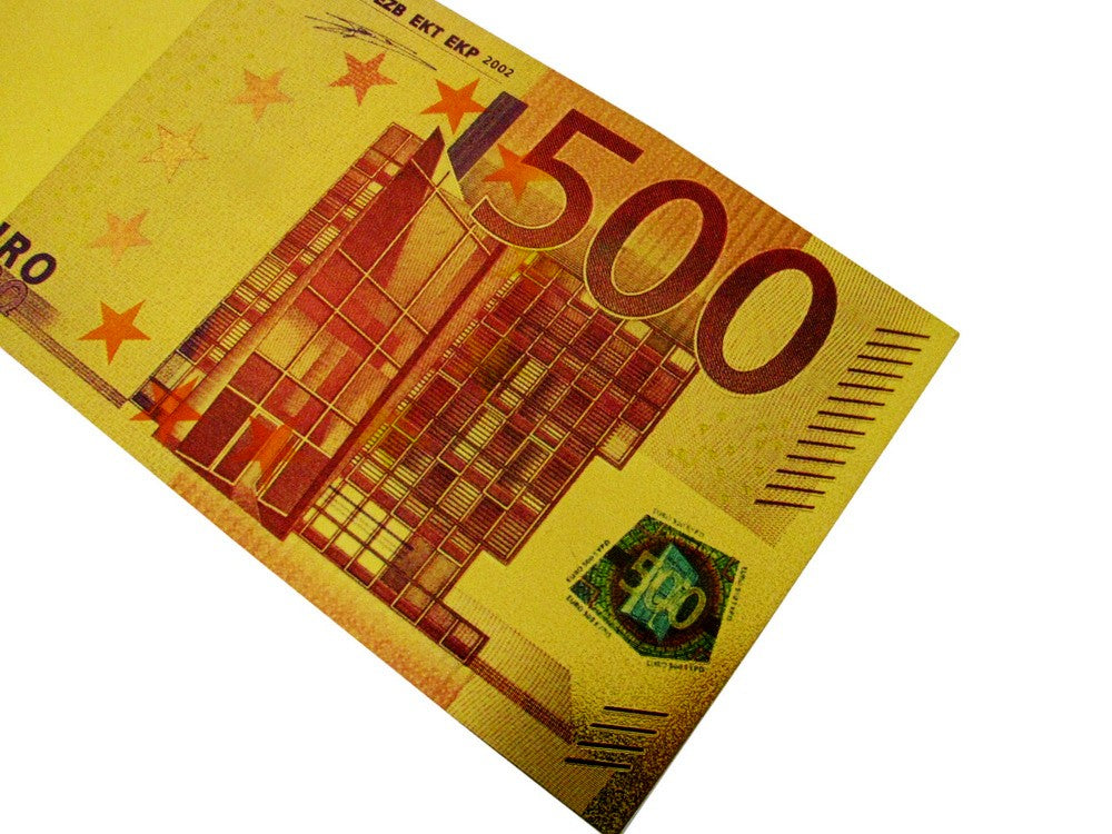 7 Pieces of EURO Gold Foil Prop Money Novelty Notes Banknotes Set – Coin  Souvenir