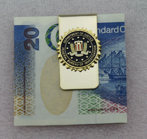 Novelty Collectable US FBI Special Agent Badge Money Clip