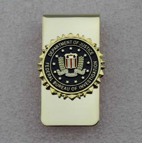 US FBI Department Of Justice Badge Money Clip