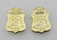 FBI Department of Justice Retired Clip-type Small Badge Replica Props 38*55mm