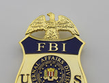 US FBI Special Agent Badge Solid Copper Replica Movie Props (4 optional)