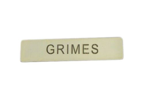 The Walking Dead GRIMES Name Tag Citation Bar Lapel Pin