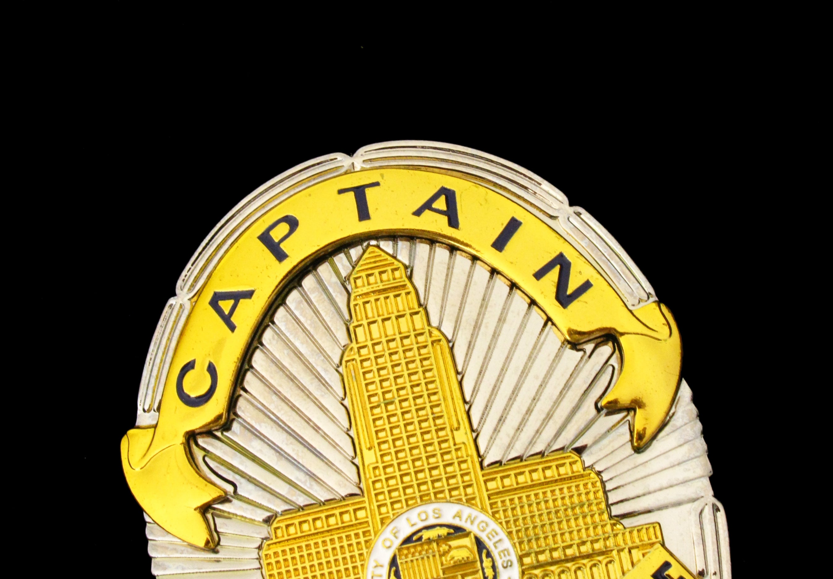 LAPD SERGENTランクバッジ SUNバッジタイプ レプリカKM企画製 LAPD Sergeant Los Angeles Police Badge Customizable Number – Coin