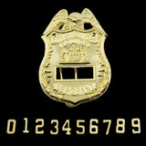 NY New York Sergeant Police Badge Replica Cosplay Movie Props *Customizable Badge Number*