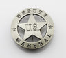 US Marshal Deputy Retro Badge Solid Copper Replica Movie Props