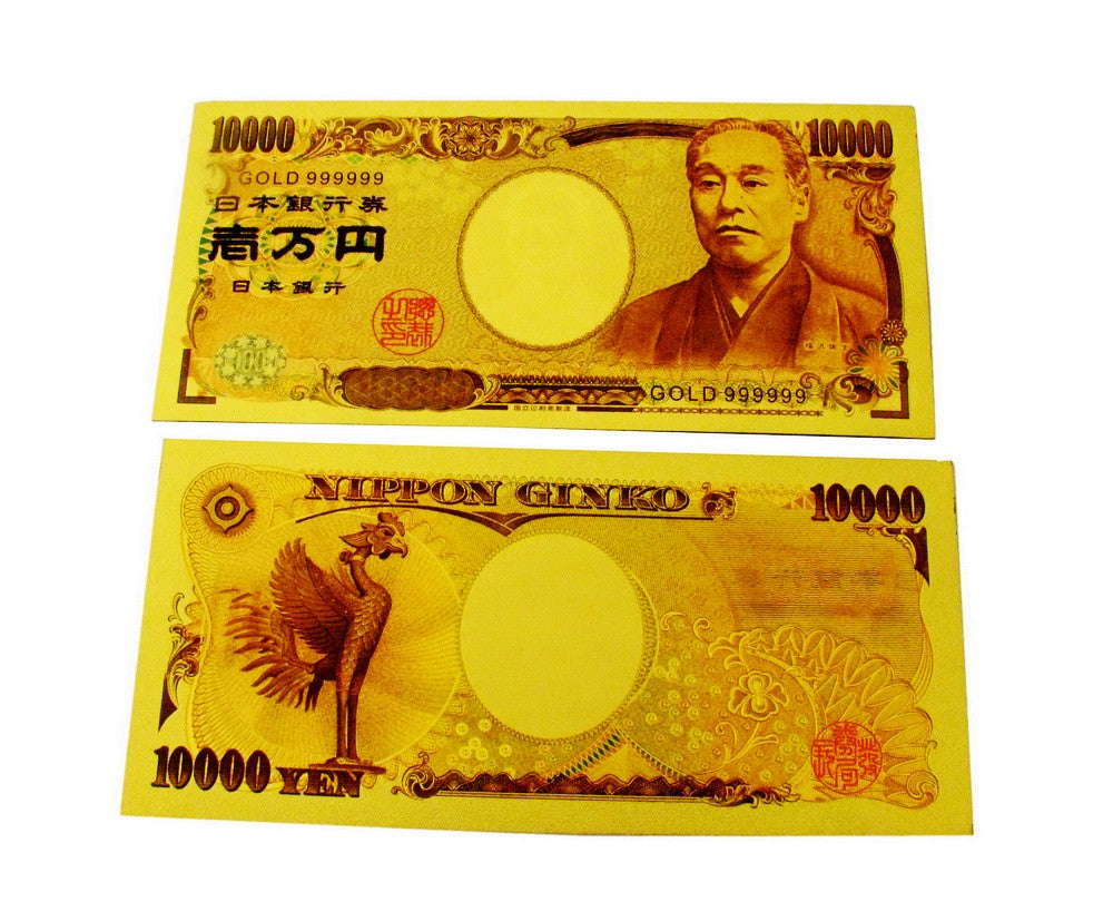 7 Pieces of EURO Gold Foil Prop Money Novelty Notes Banknotes Set – Coin  Souvenir