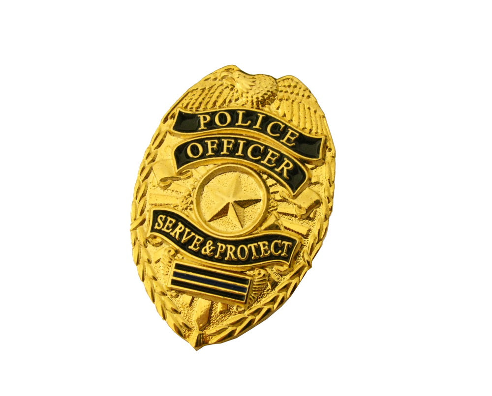US Police Badge Cop Brooch Lapel Pin Mini Version (7 Optional Styles) –  Coin Souvenir