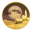 Christmas Eve Merry Christmas & Happy New Year Colored Commemorative Coins