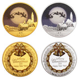 Christmas Eve Merry Christmas & Happy New Year Colored Commemorative Coins