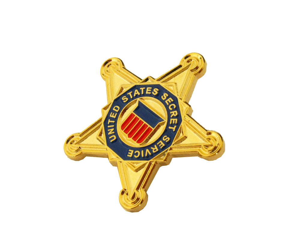 USSS – Mini broche pentagramme des services secrets américains, Badge à revers
