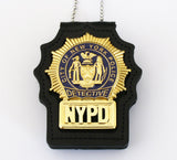 NYPD New York Police Detective Badge Solid Copper Replica Movie Props
