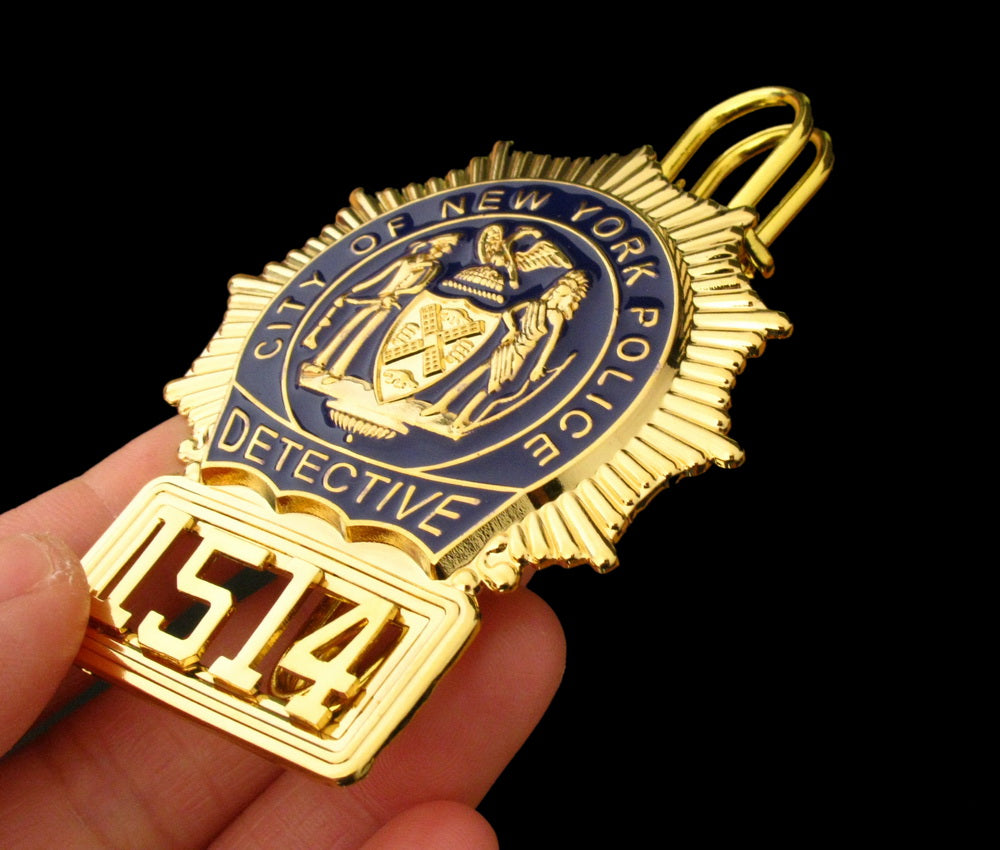 NYPD　バッジ NYPD New York Police Detective Badge Solid Copper Replica Movie