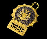Insigne de détective de la Police de New York NYPD, réplique en cuivre massif, accessoires de film avec No.6568