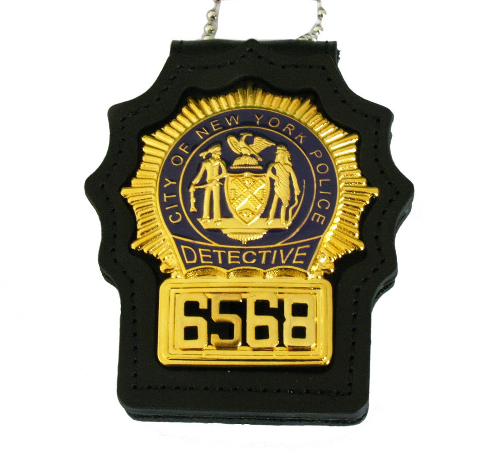 Insigne de détective de la Police de New York NYPD, réplique en cuivre massif, accessoires de film avec No.6568