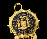 NYPD New York Police Detective Badge Solid Copper Replica Movie Props With No.5128