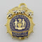 NY New York Police Badge Replica Movie Props 1/2/3/4 Star (Optional)