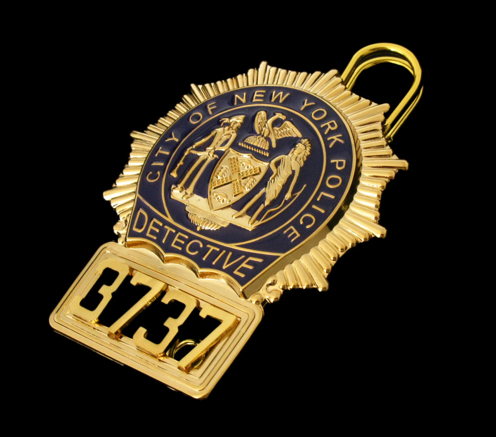 NYPD New York Police Detective Badge Solid Copper Replica Movie