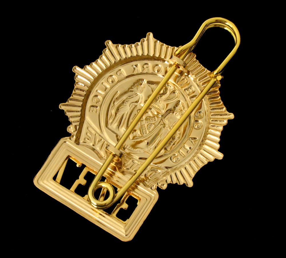 NYPD New York Police Detective Badge Solid Copper Replica Movie