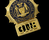 NYPD New York Police Detective Badge Solid Copper Replica Movie Props With No.3118