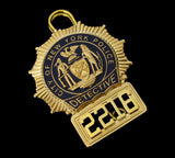 NYPD New York Police Detective Badge Solid Copper Replica Movie Props With No.2216