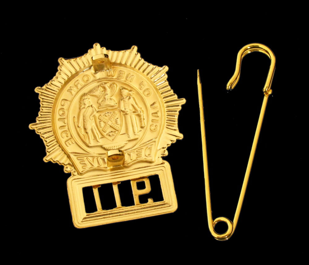 NYPD New York Police Detective Badge Solid Copper Replica Movie