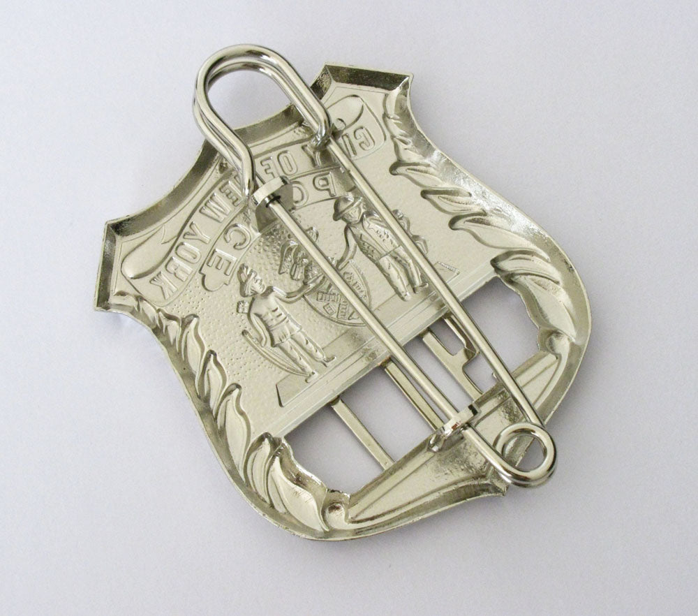 NYPD New York Police Officer Badge Solid Copper Replica