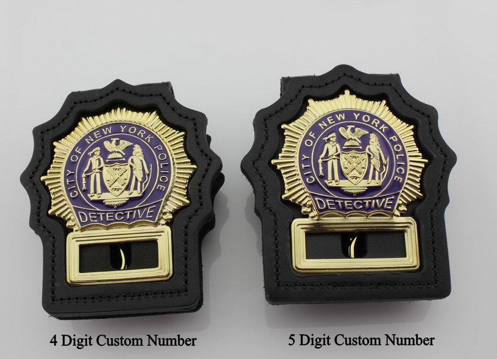 NYPD New York Detective Police Badge Replica Movie Props *5 Digit