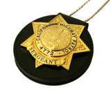 US CHP Sergeant Badge California Highway Patrol Replica Movie Props With Number 4772