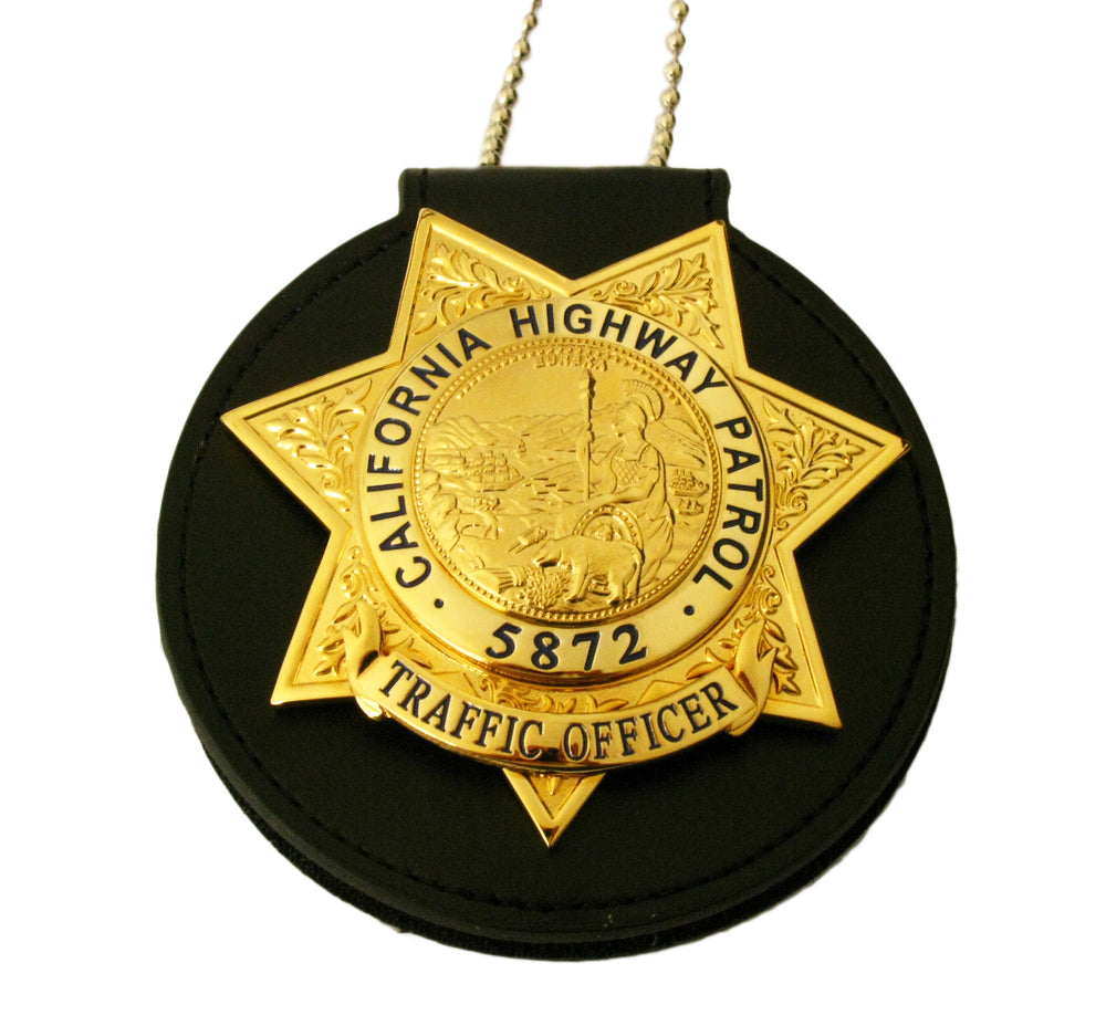 US CHP Traffic Officer Badge California Highway Patrol Replica Movie Props With Number 5872