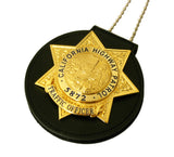 Badge d'officier de la circulation CHP américain #5872, réplique des accessoires de film de la California Highway Patrol