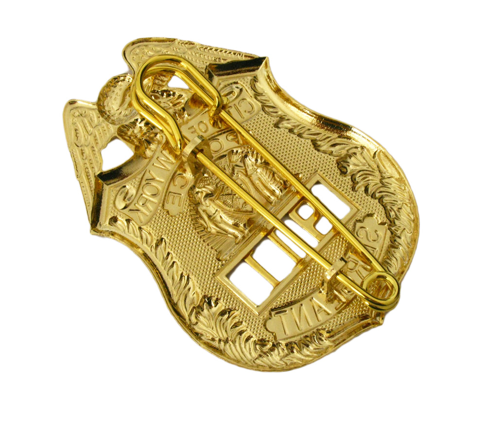 NYPD New York Police Sergeant Badge Replica Movie Props With No