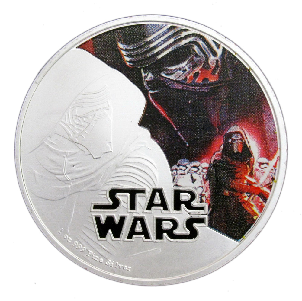 2016 Star Wars: The Force Awakens Kylo Ren Silver Commemorative Coin