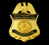 US CBP Supervisor Customs and Border Protection Badge Solid Copper Replica Movie Props