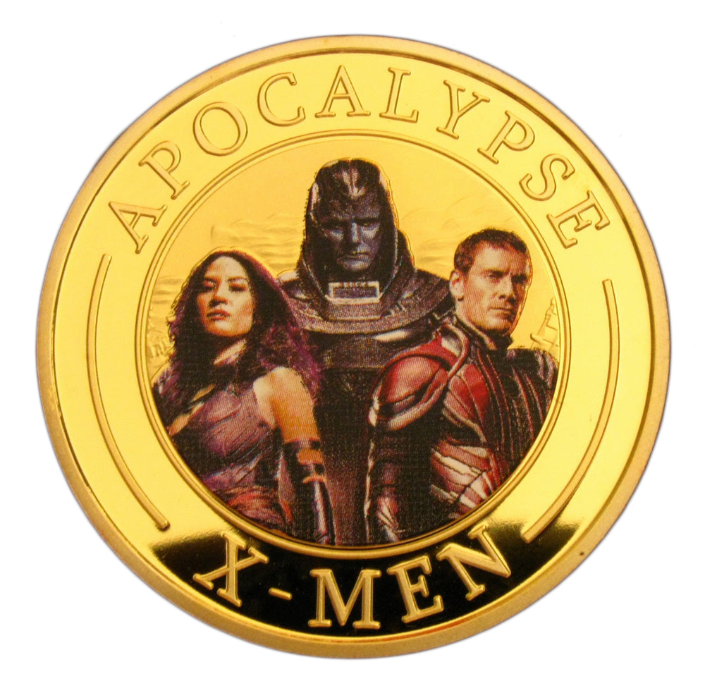 2016 New Movie X-Men Apocalypse Wolverine Superhero 24K Gold Plated Coin