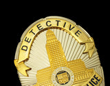 LAPD Detective #1724 Los Angeles Police Badge Solid Copper Replica Movie Props