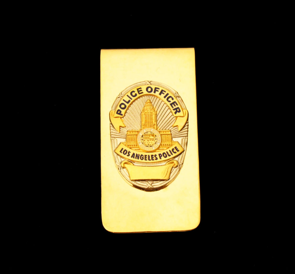 LAPD Police Officer Mini Badge Money Clip Coin Souvenir